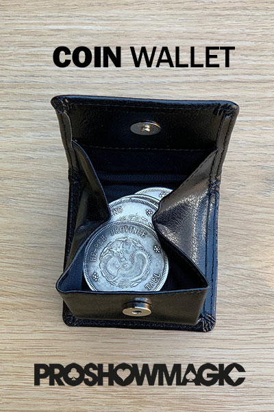 Coin Wallet by Pro Show Magic showing coin wallet with coins inside