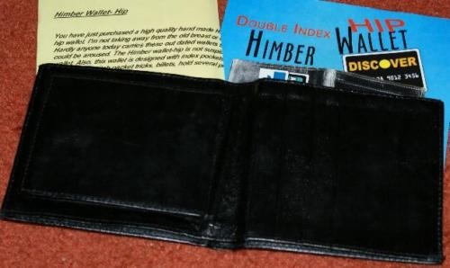 Double Indexed Hip Wallet by TMGS shown open