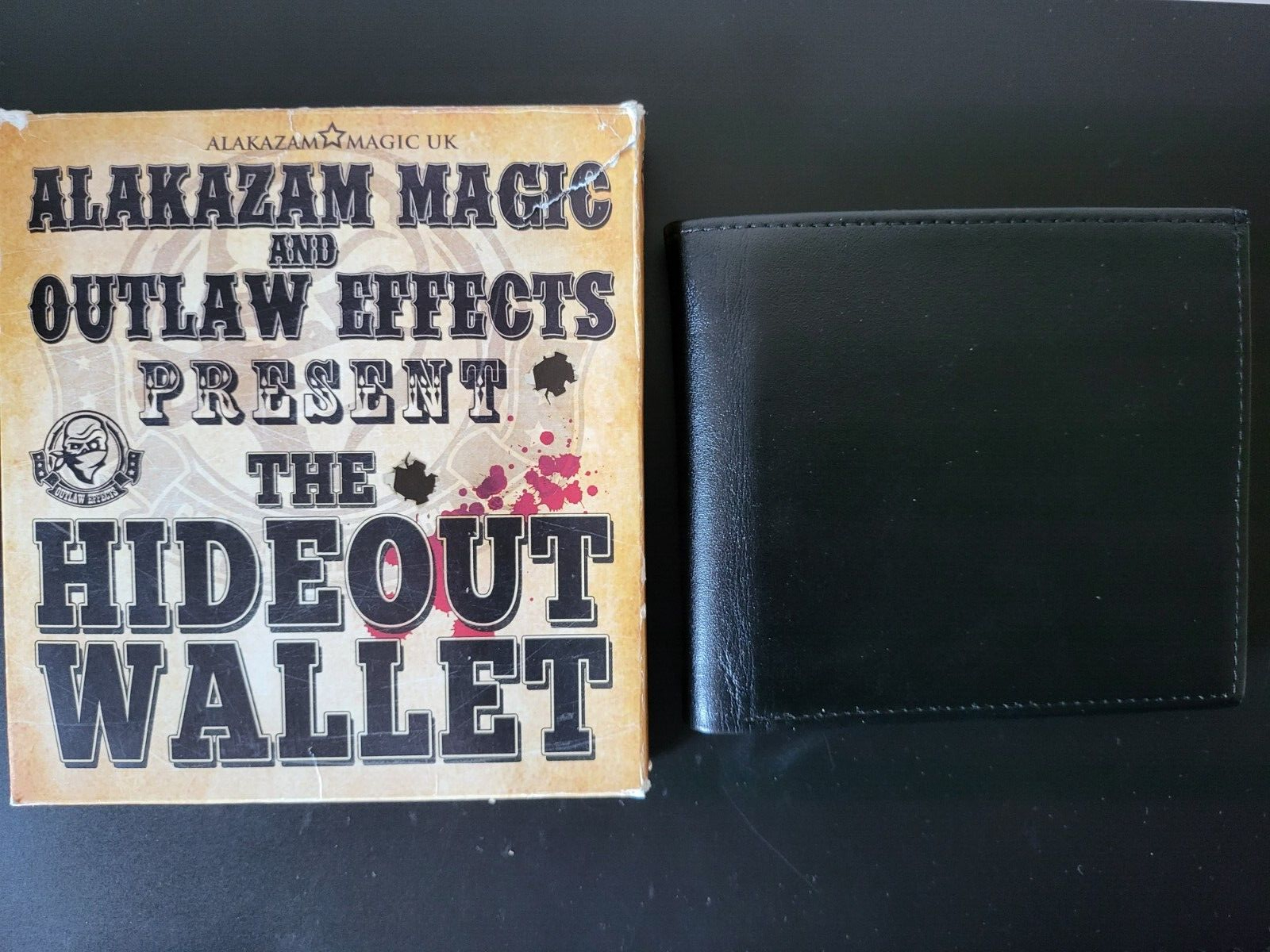Hideout Wallet with box side by side