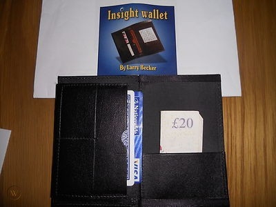 Insight Wallet shown open with money and cards inside
