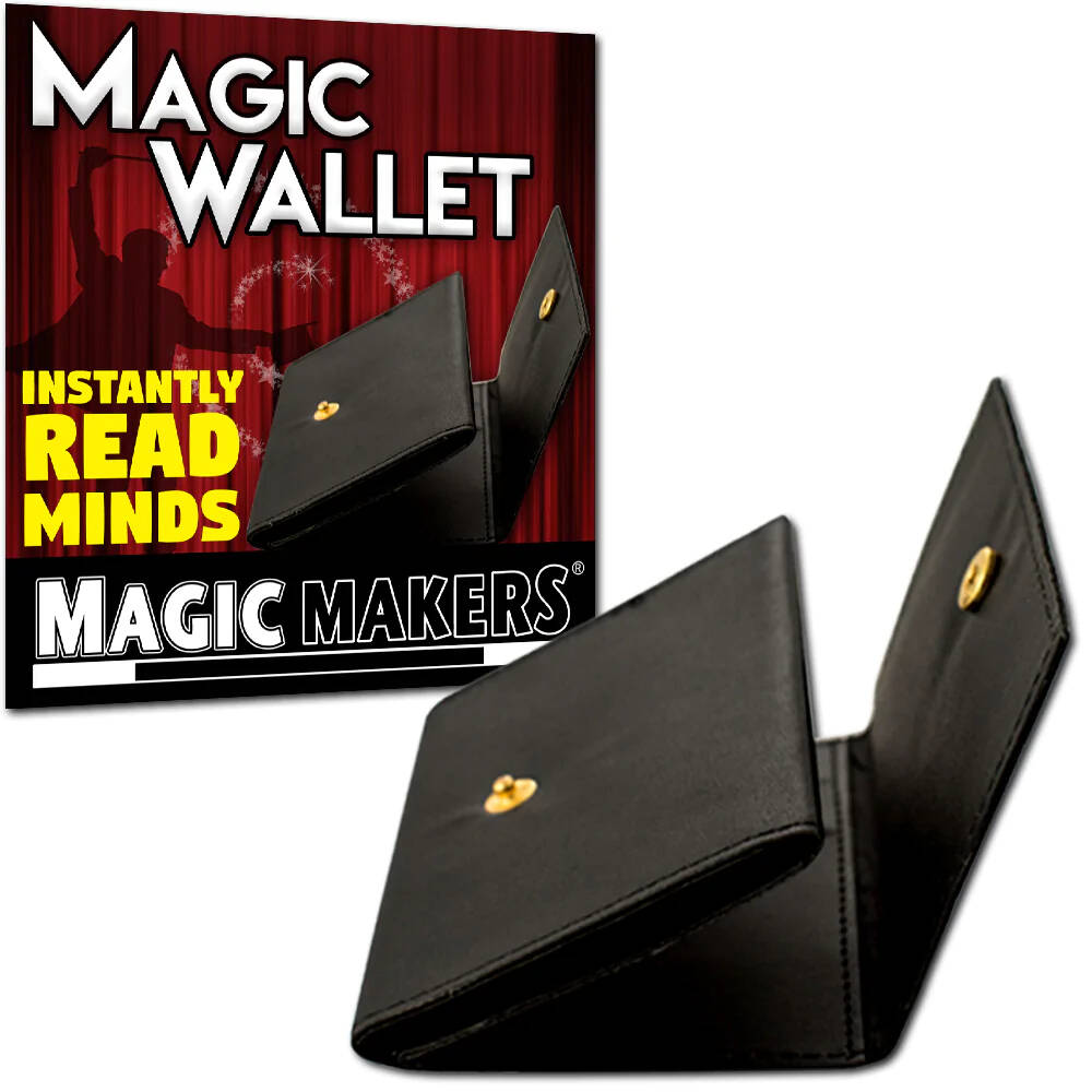 Magic Wallet Deluxe by Magic Makers product image with wallet partially open