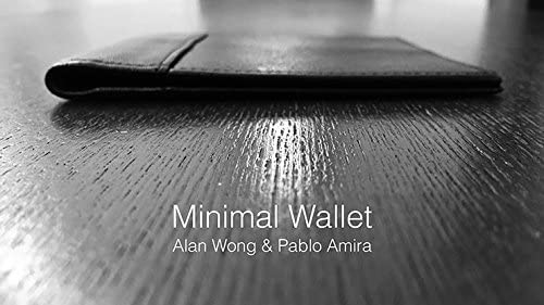 Minimal Wallet by Alan Wong & Pablo Amira shown sideways on and folded on dark surface