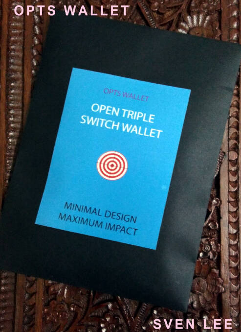 OPTs Wallet Open Triple Switch Wallet packaging