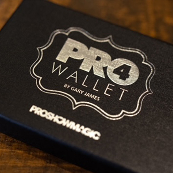 Pro 4 Wallet by ProShow Magic product box with writing on