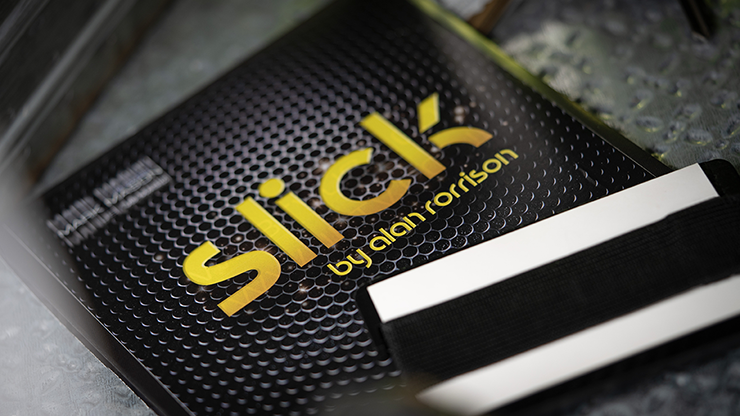 Slick by Alan Rorrison and Mark Mason on top of packaging