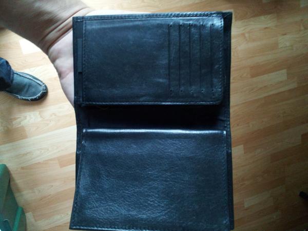 Badger Wallet in had fully open