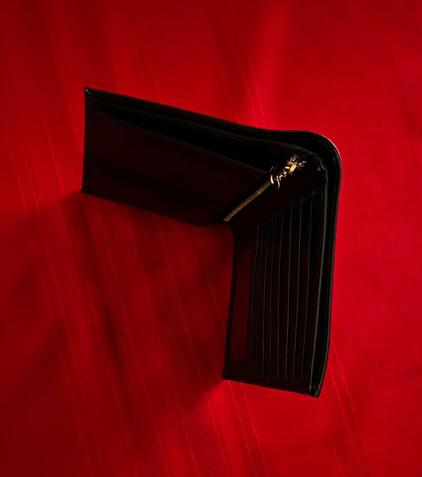 Barry Price Wallet shown open standing on edge View 3