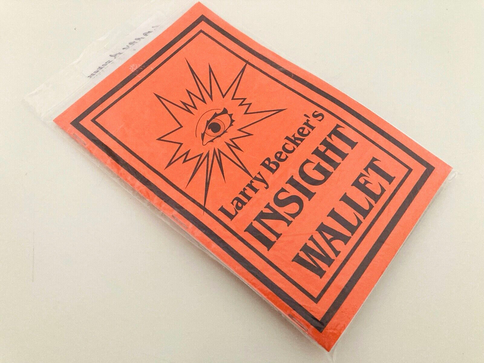 Larry Becker Insight Wallet Booklet shown closed at an angle